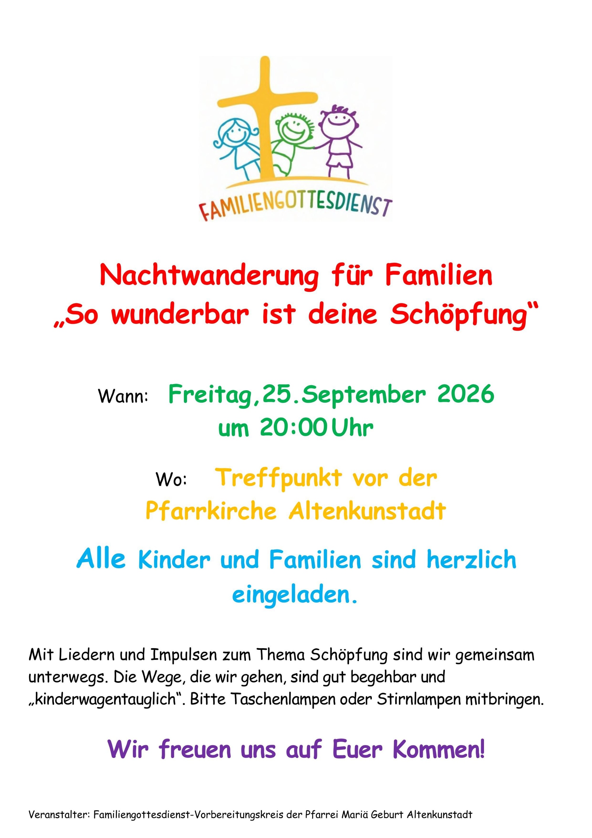 Nachtwanderung für Familien
