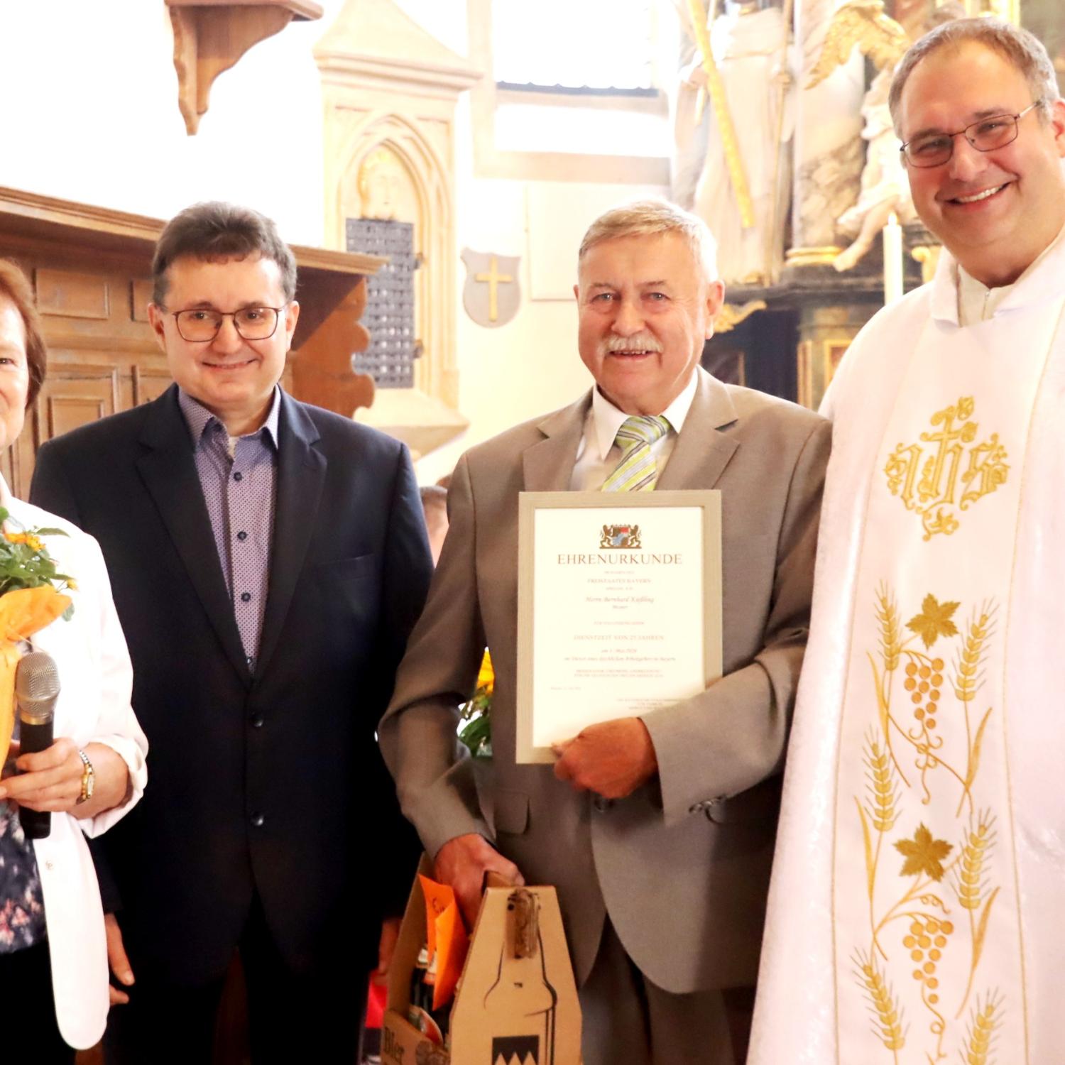 Dienstjubiläum, Mesnerdienst, 25 Jahre