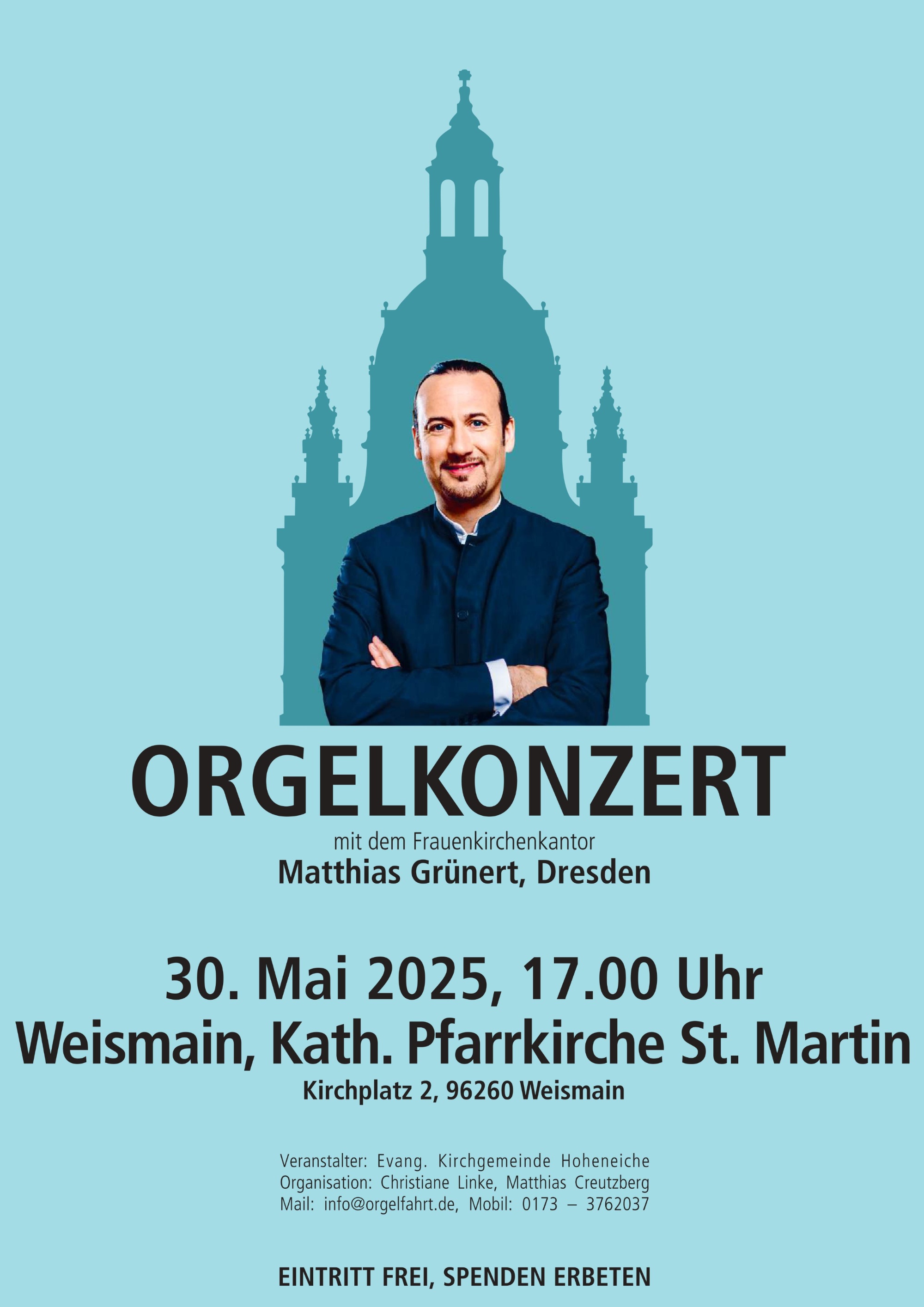 Orgelfahrt in Weismain - Plakat